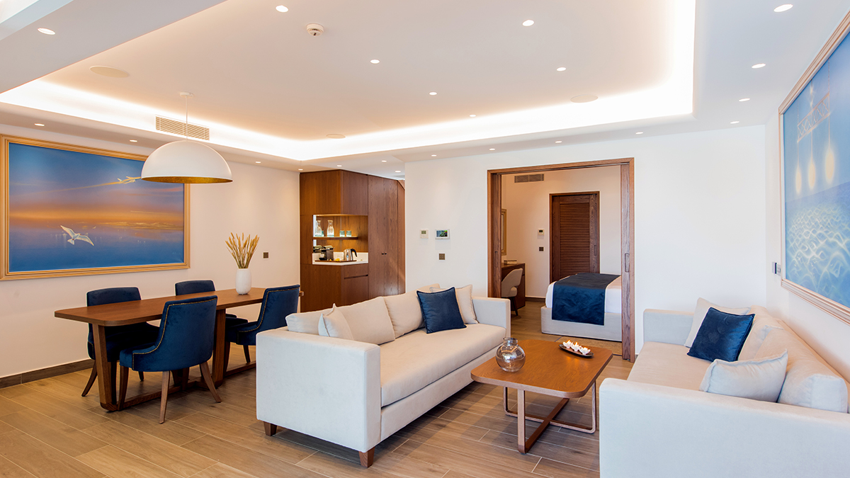 Presidential 3 Bedroom Villa - two floors -Sea View with private heated pool SweetSpa and gym